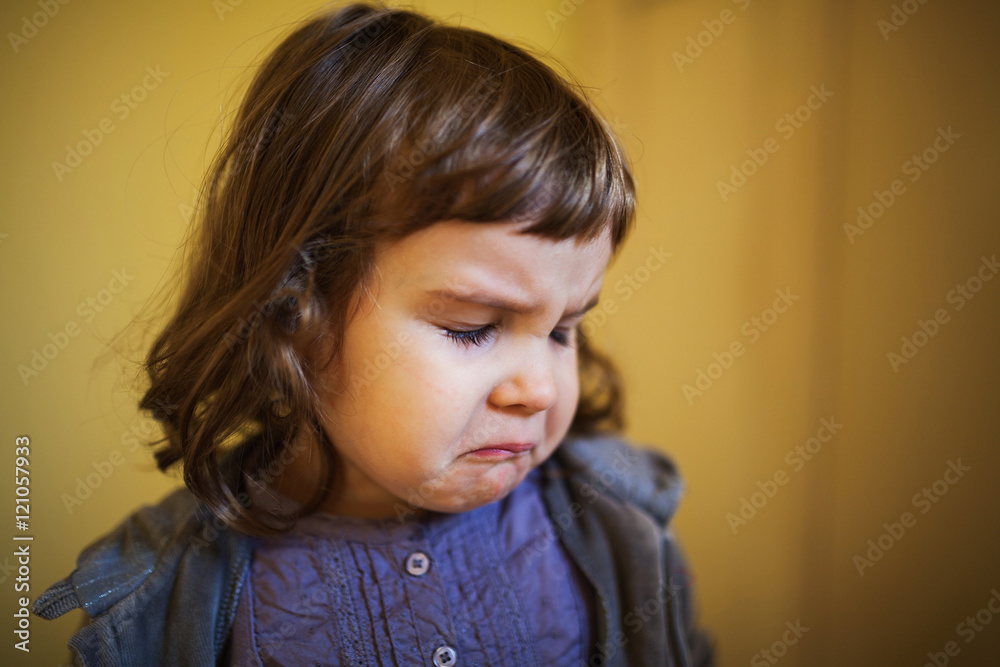 Sad little girl Sad little girl