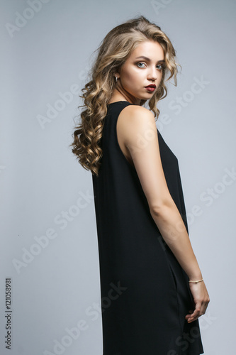 portrait of a beautiful girl with a beautiful professional make-