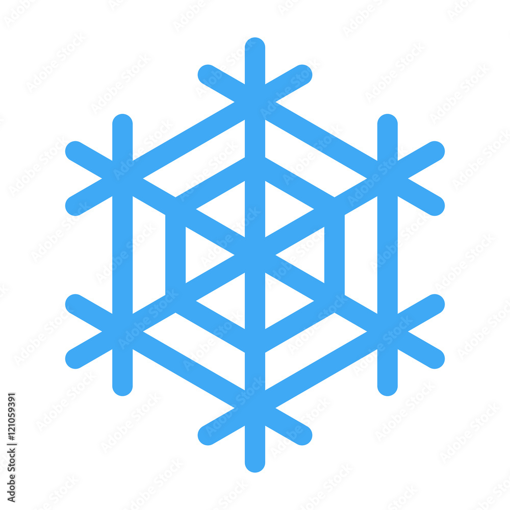 Vector illustration of snowflake for winter design. Vector illustration of snowflake for winter design.