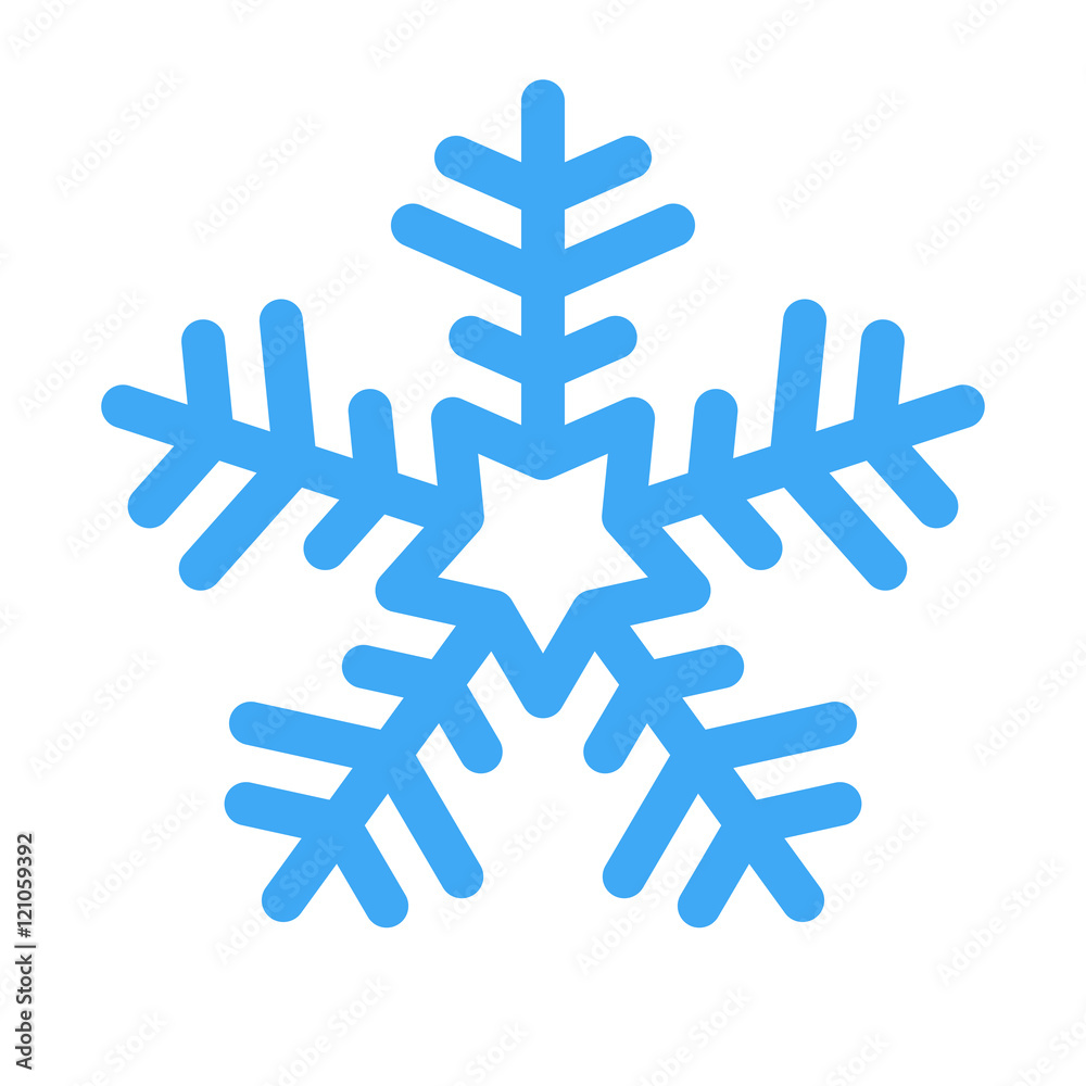 Vector illustration of snowflake for winter design. Vector illustration of snowflake for winter design.
