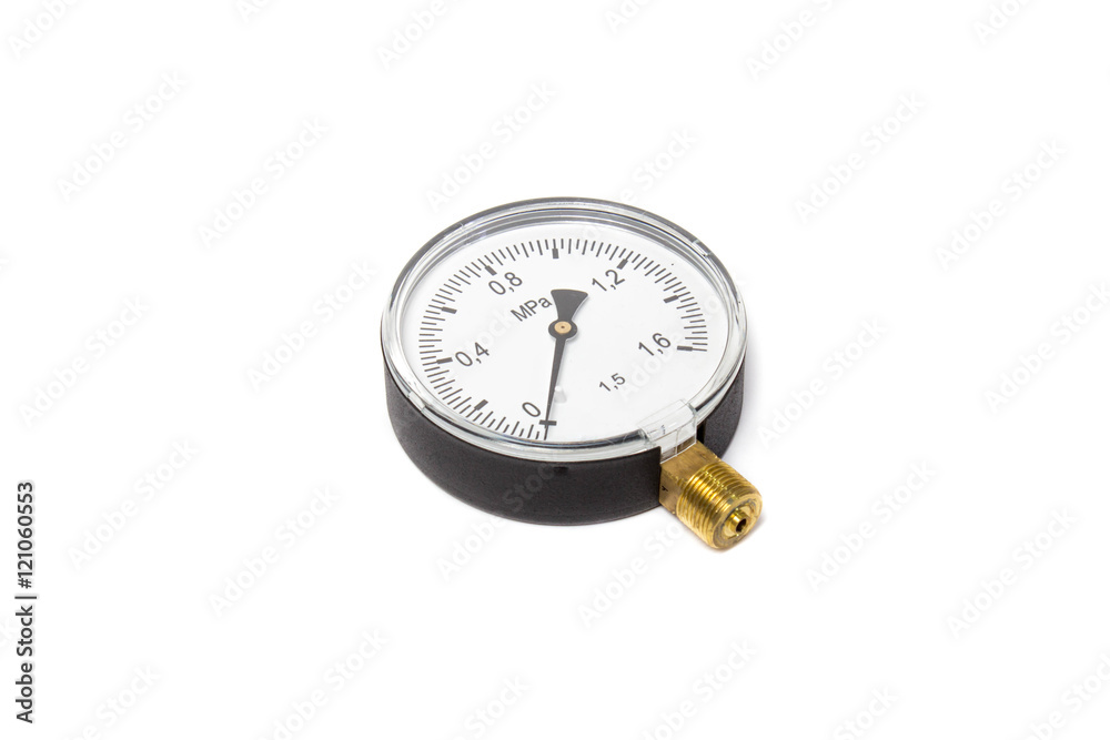 Manometer isolated on white background Manometer isolated on white background