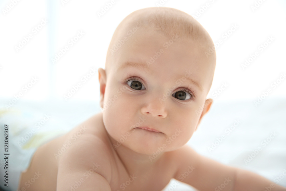 Cute baby on bed Cute baby on bed