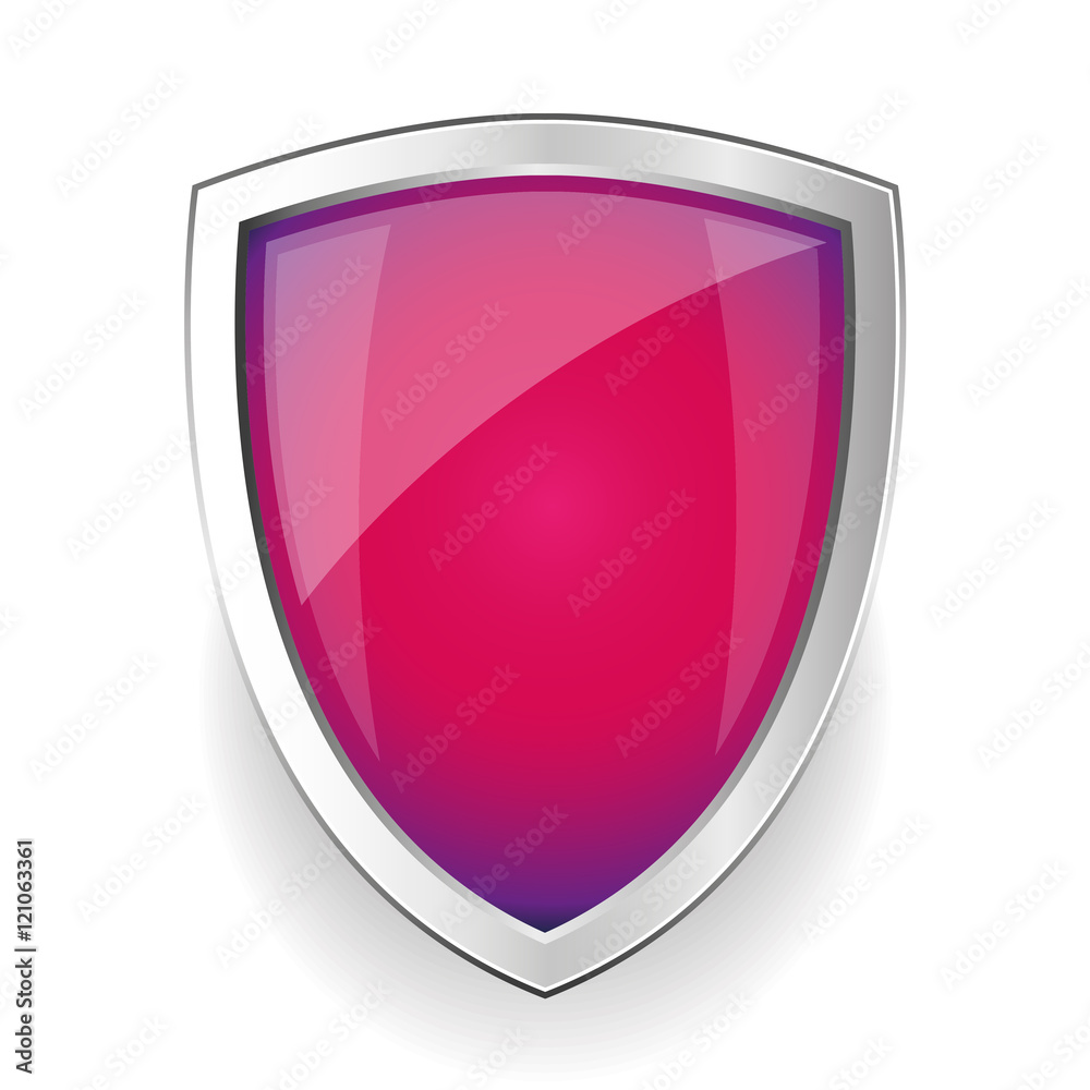 Empty Steel shield vector Empty Steel shield vector