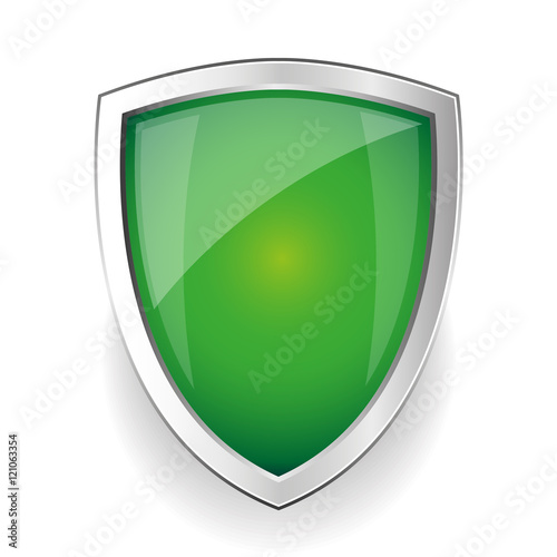 Free Download Empty Steel shield vector - GFXLoad