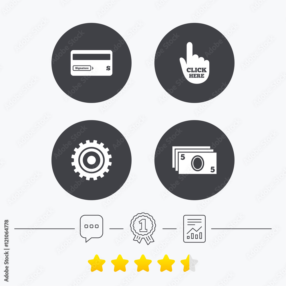ATM cash machine withdrawal icons. ATM cash machine withdrawal icons.