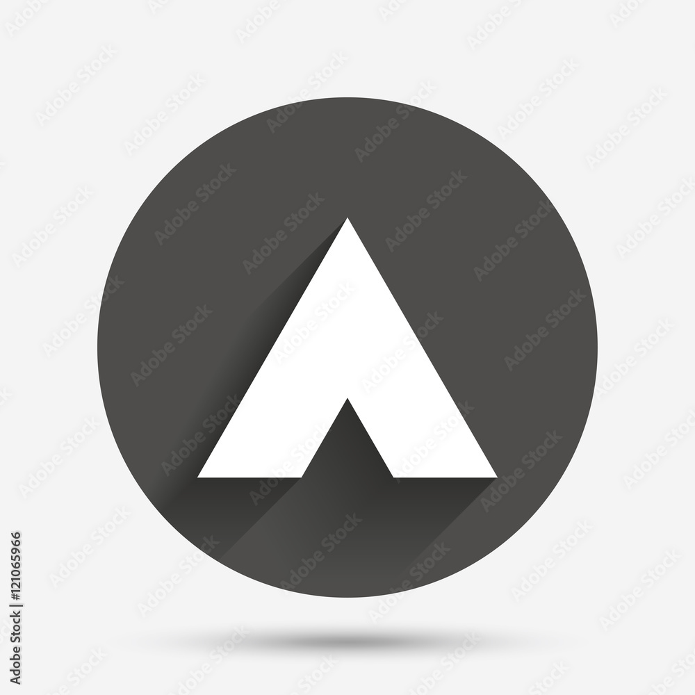 Tourist tent sign icon. Camping symbol. Tourist tent sign icon. Camping symbol.