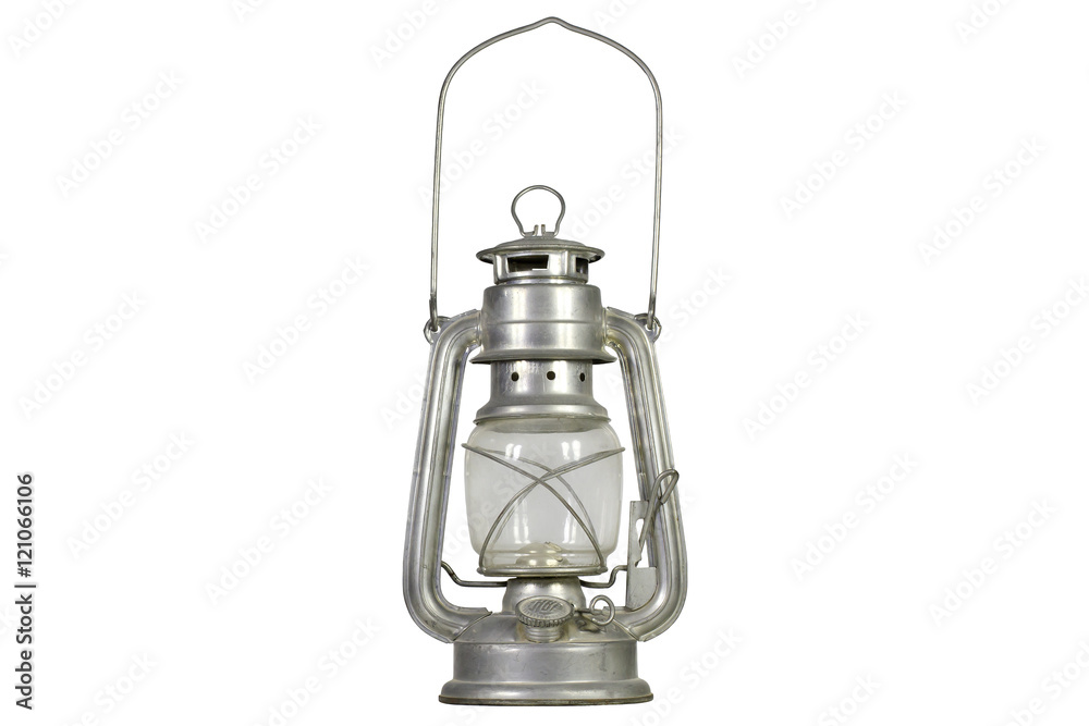 Isolated oil lamp, over a white background Isolated oil lamp, over a white background