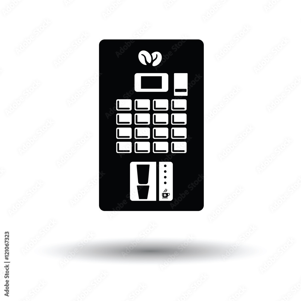 Coffee selling machine icon Coffee selling machine icon