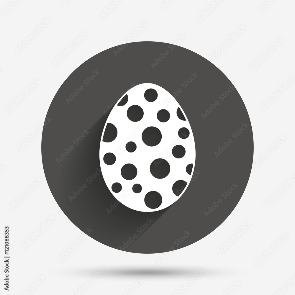 Obraz premium Easter egg sign icon. Easter tradition symbol.