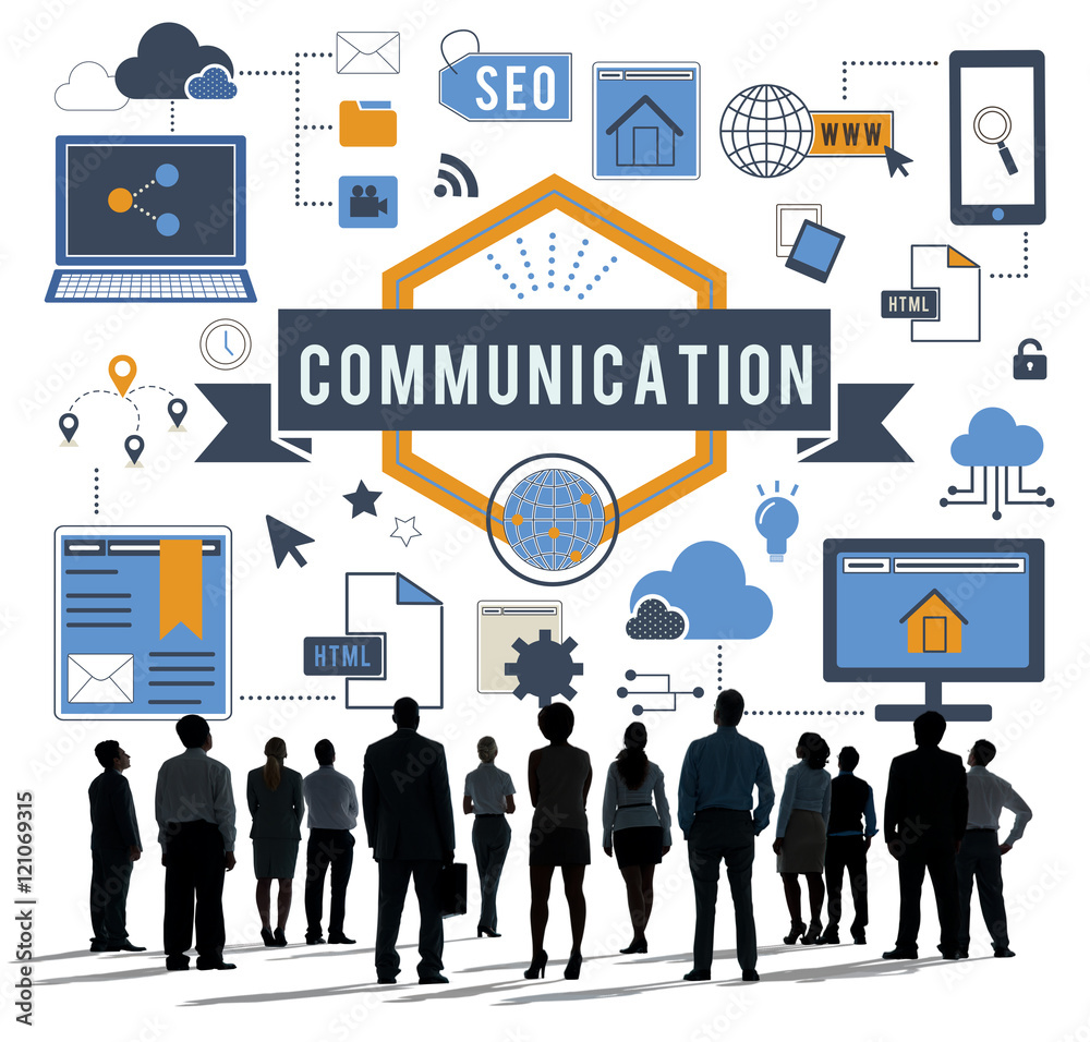 Obraz premium Connection Communication Digital Networking Concept