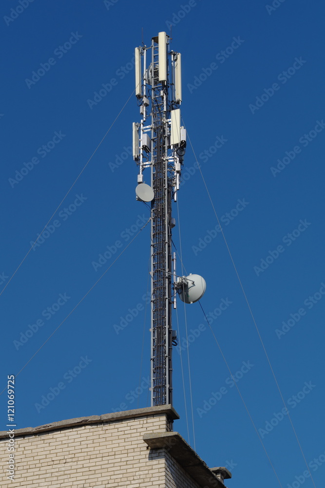Radio relay antenna is a high-quality connection. Cellular communication, Internet and other data types. Radio relay antenna is a high-quality connection. Cellular communication, Internet and other data types.