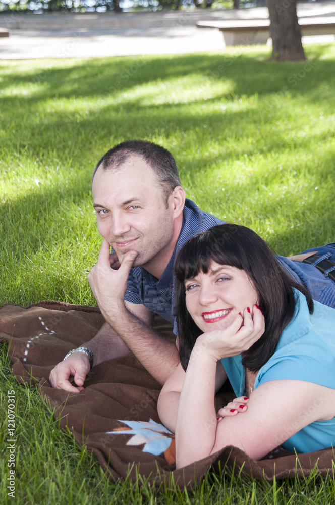 Rest in love couple in the park Rest in love couple in the park