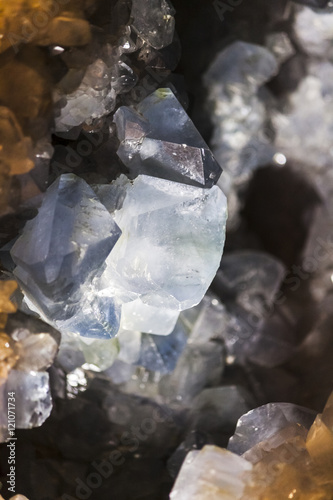 Light blue quartz crystal