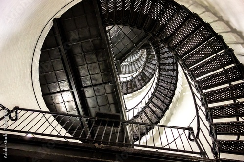 spiral stair to the top of hunting island lighthouse