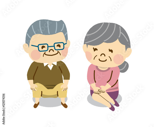 会話する男女