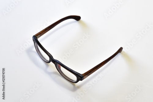 Retro and Nerd style of Wooden Eyeglasses