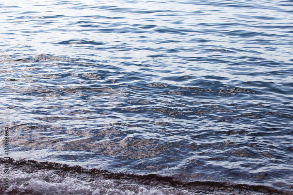 sandy shore of the sea as a backdrop Stock Photo | Adobe Stock