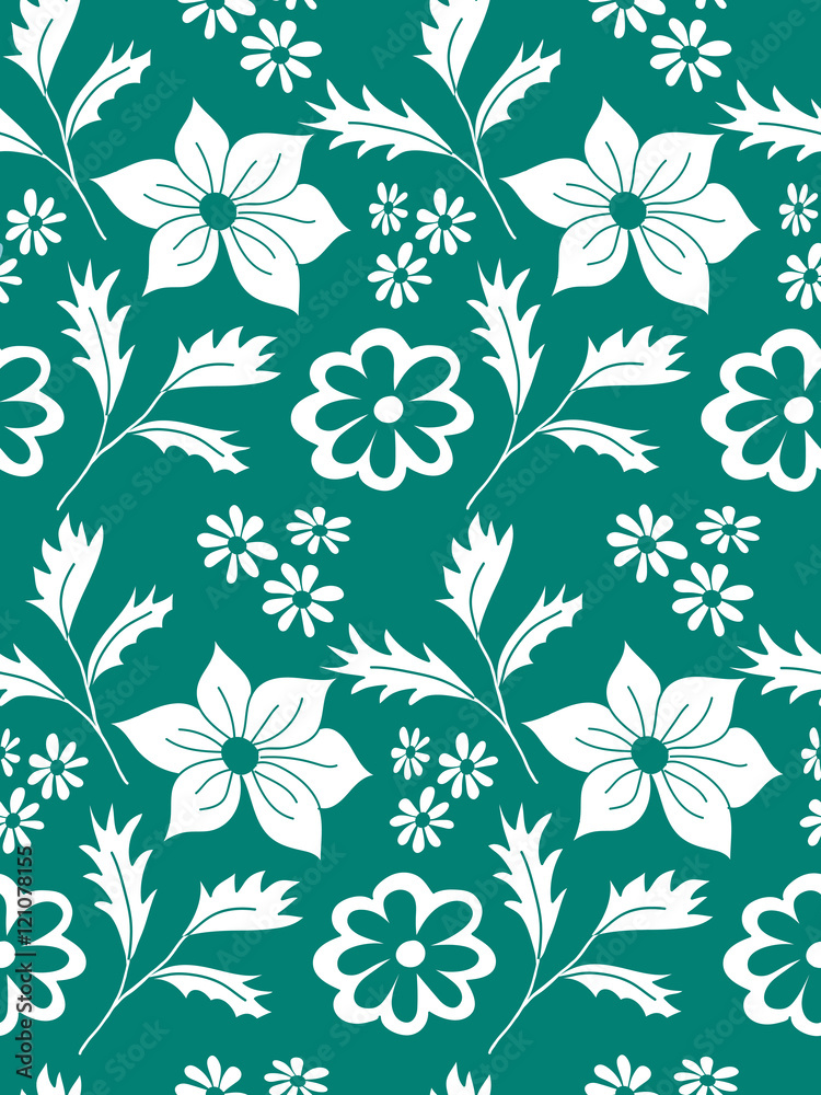 Seamless Floral Vector Pattern Seamless Floral Vector Pattern