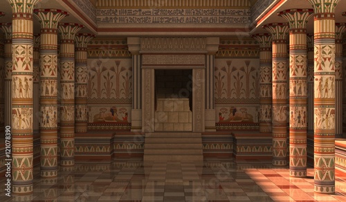 Konstfotografi Pharaohs Palace 3D Illustration