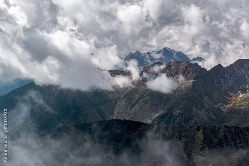 Fototapeta premium mountain landscape with clouds