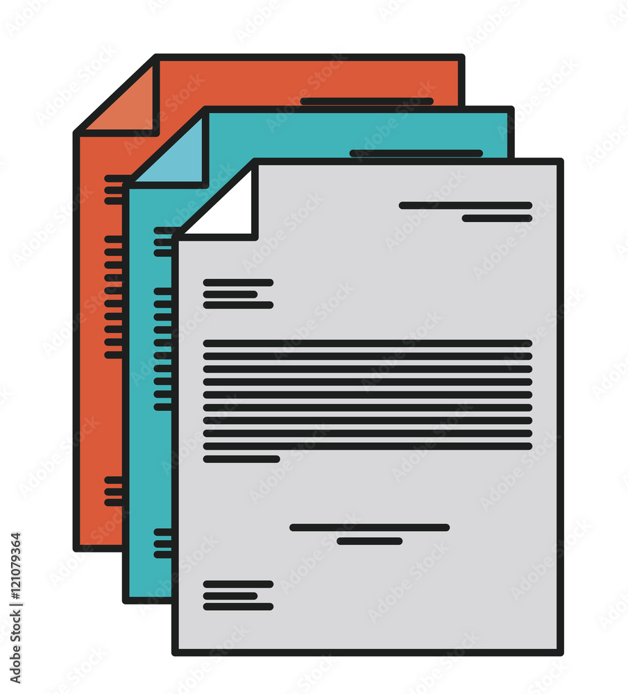 Piece of paper icon. Document data and information theme. Isolated design. Vector illustration Piece of paper icon. Document data and information theme. Isolated design. Vector illustration