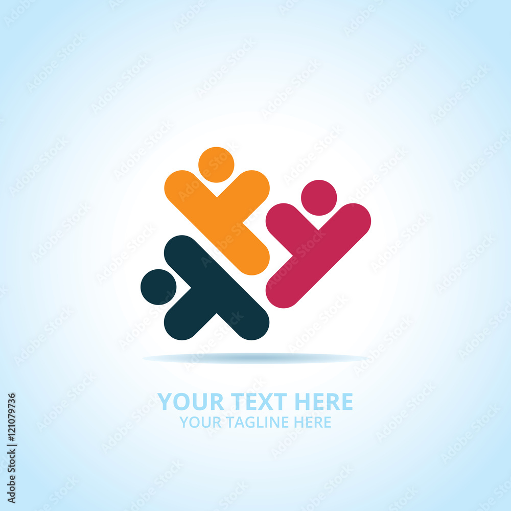 Abstract community logo, design concept, emblem, icon, flat logotype element for template.
Abstract community logo, design concept, emblem, icon, flat logotype element for template.