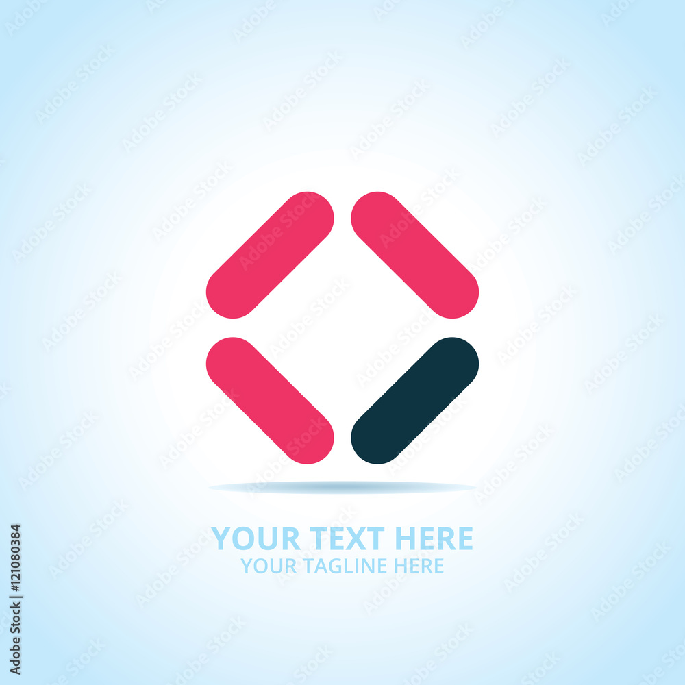Abstract geometry logo, design concept, emblem, icon, flat logotype element for template. Abstract geometry logo, design concept, emblem, icon, flat logotype element for template.