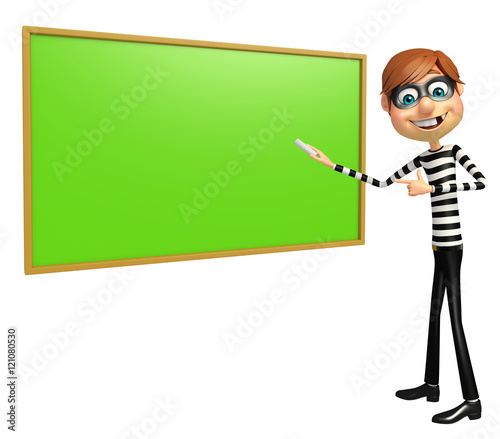 Thief with Green board photo