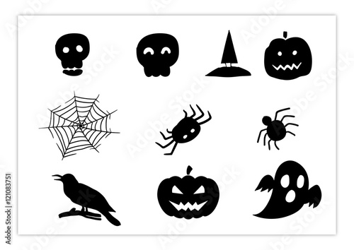 Helloween Vector Silhouette Set
