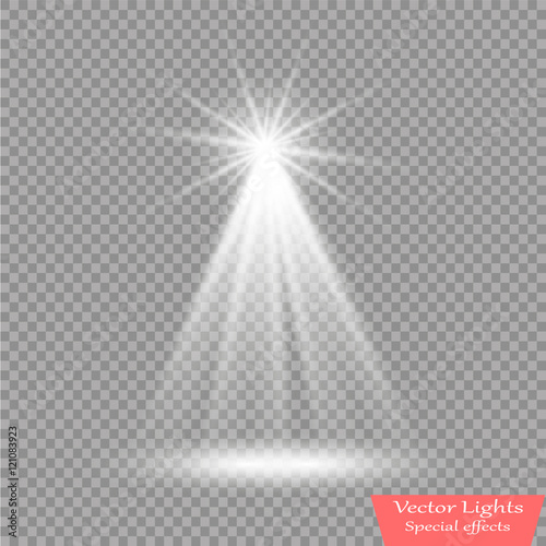   Vector spotlight. Light effect