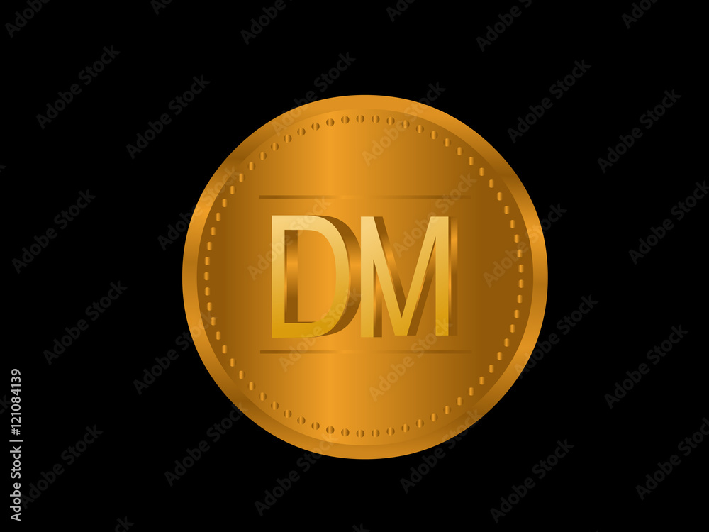 Fototapeta premium DM Initial Logo for your startup venture