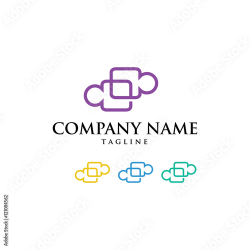 Connection Partnership Corporate Logo Icon Vector