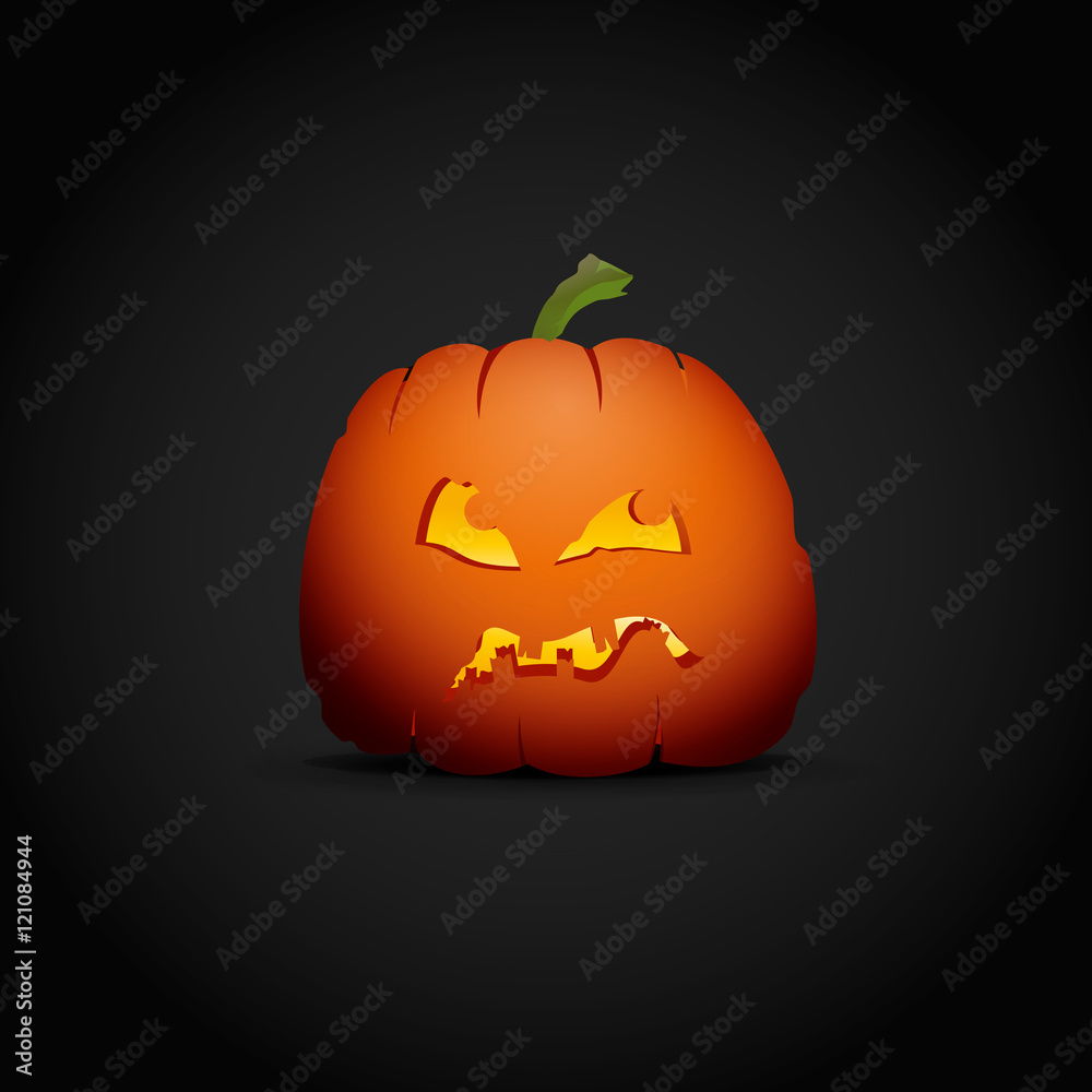 Naklejka premium citrouille d'halloween