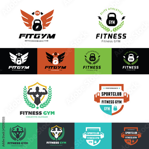 Fitness and GYM logo collection.