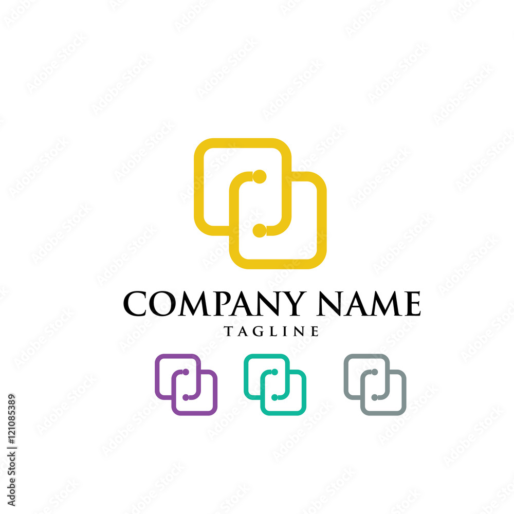 Connection Partnership Corporate Logo Icon Vector Connection Partnership Corporate Logo Icon Vector