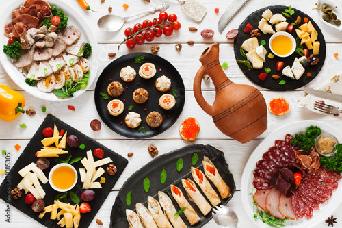 Food Banquet Buffet Party Tableful Cuisine Menu Concept