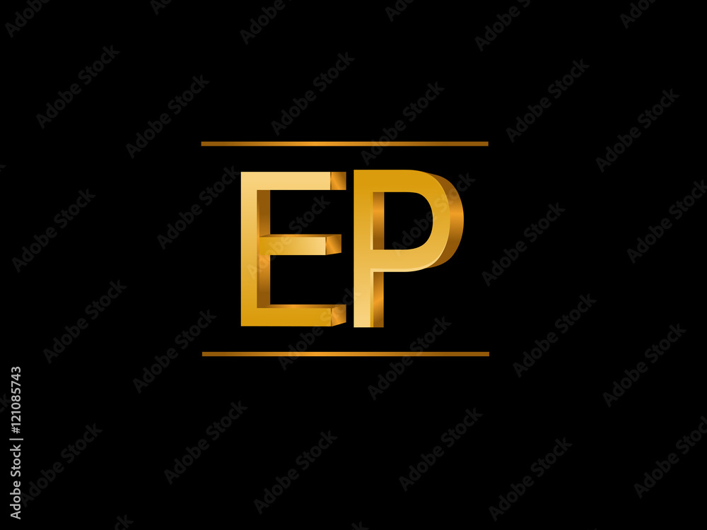 Obraz premium EP Initial Logo for your startup venture