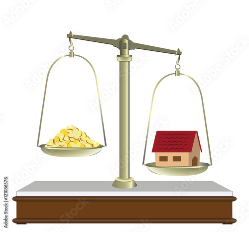 real estate sales balance value comparison