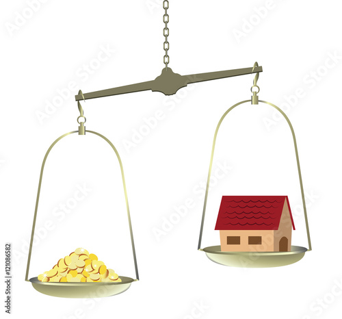 real estate sales balance value comparison