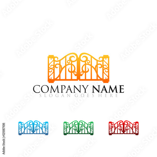 Wallpaper Mural Classic Gate Logo Vector Image Icon Corporate Company  Torontodigital.ca