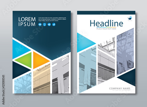 Annual report brochure flyer design.