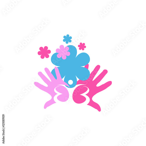 Non Profit Organisation NGO Charity Logo Vector Image Icon