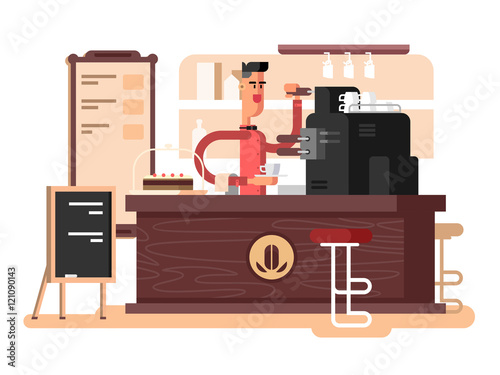 Coffee shop interior
