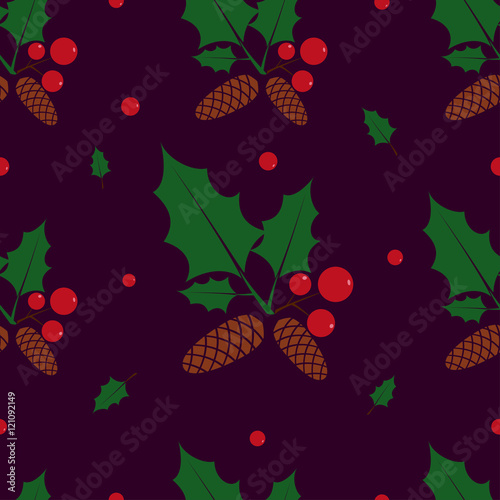 Christmas background, seamless tiling