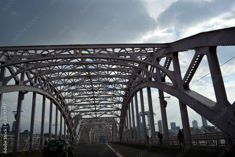 Fototapeta premium 大都市の風景（大阪）
