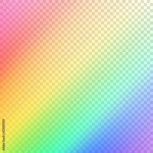 Transparent blurred background. Rainbow colored vector illustration on transparent background