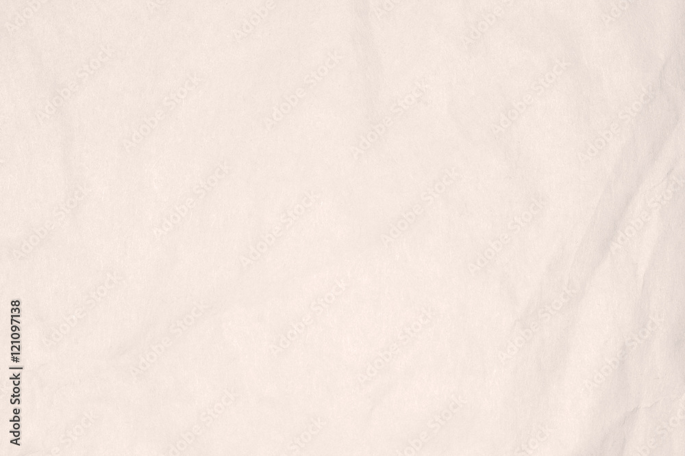 Recycled crumpled light brown paper texture or paper background for design with copy space for text or image.