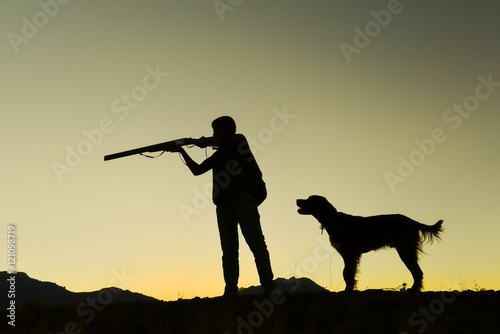 avcılık & avcı ve köpeği