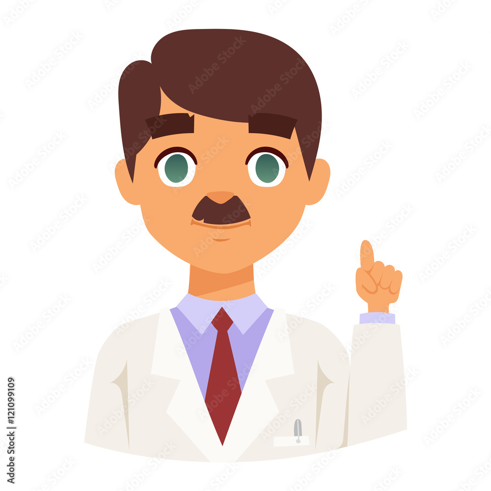 Doctor spetialist avatar face vector Doctor spetialist avatar face vector