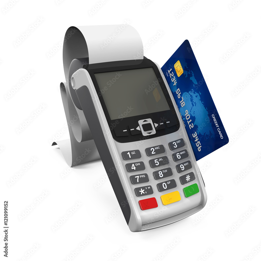 Point of Sale Terminal ilustración de Stock Adobe Stock
